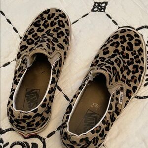 Vans Animal Print Slip-On Shoes